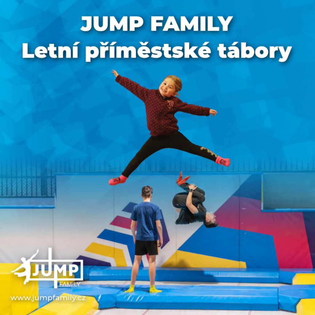 leták - Letní příměstský tábor v JUMP FAMILY 2024