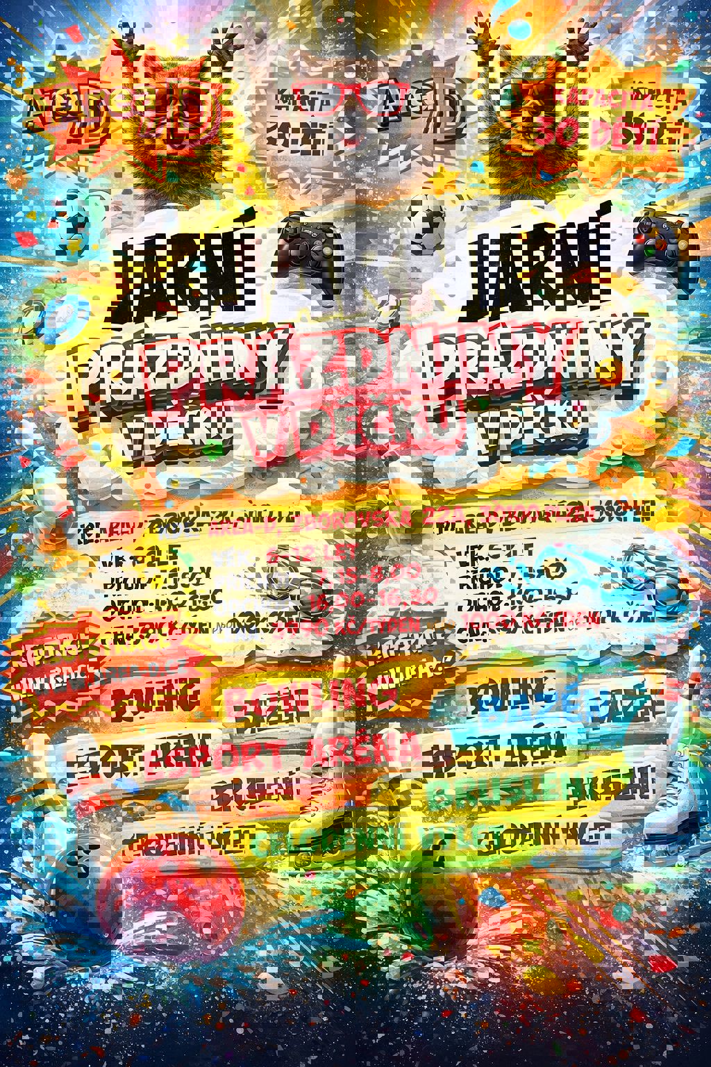 plakát Jarní příměstský tábor v Area D 2026