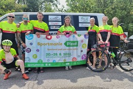 Tým PLZEŇ V ŽÍLE zvládl další ročník  METROSTAV HANDY CYKLO MARATONU!